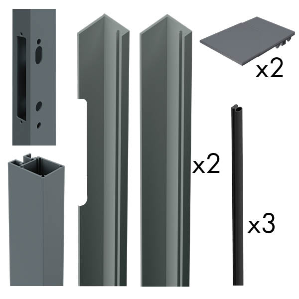 Quickscreen | Gate Mortice Lock Side Frame Kit