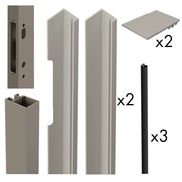 Quickscreen | Gate Mortice Lock Side Frame Kit