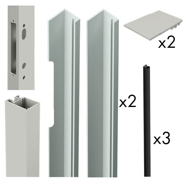Quickscreen | Gate Mortice Lock Side Frame Kit