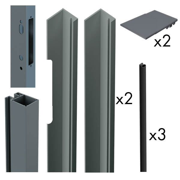 Quickscreen | Gate Mortice Lock Side Frame Kit
