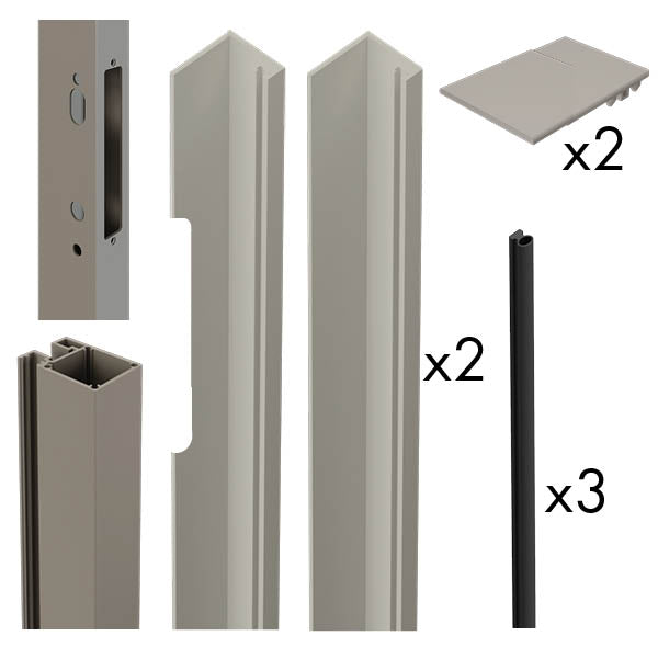 Quickscreen | Gate Mortice Lock Side Frame Kit