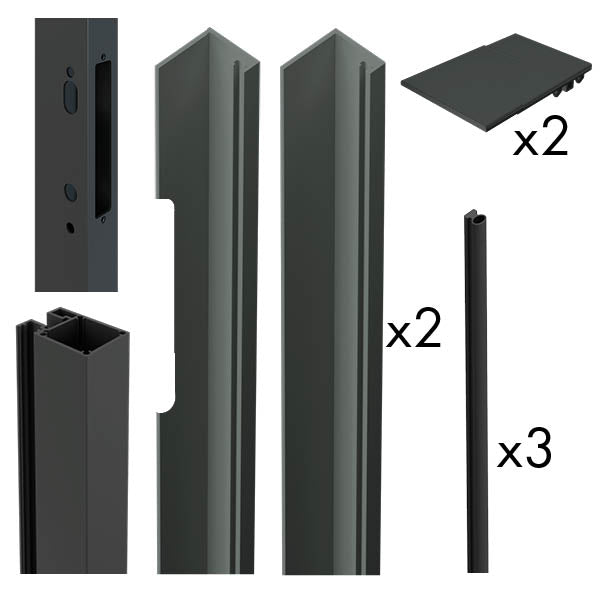 Quickscreen | Gate Mortice Lock Side Frame Kit