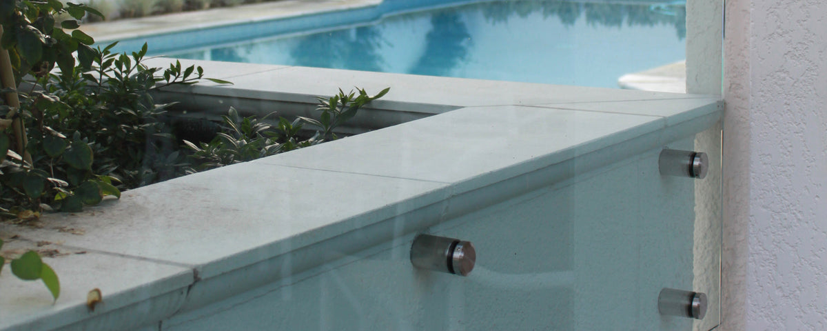 Standoff Glass Pool Fencing