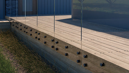 Standoff Glass Balustrade